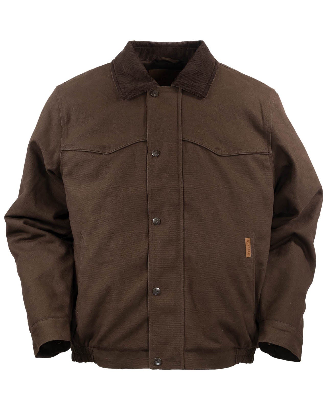 Outback Trading Company Men's Trailblazer Canvas Jacket Brown / SM 29826-BRN-SM 789043403619 Coats & Jackets