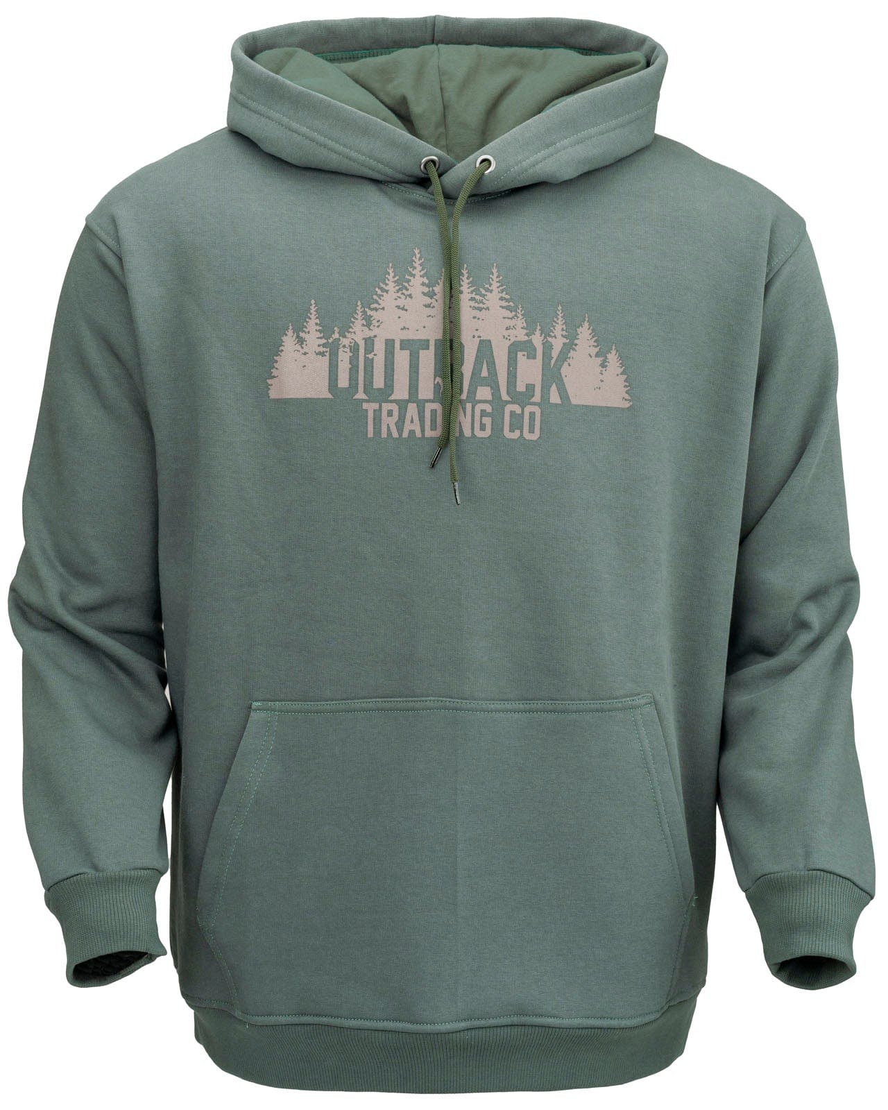 Outback Trading Company Brett Comfy Graphic Hoodie Olive Green / XS 40284-OLV-XS 789043423211 Hoodies