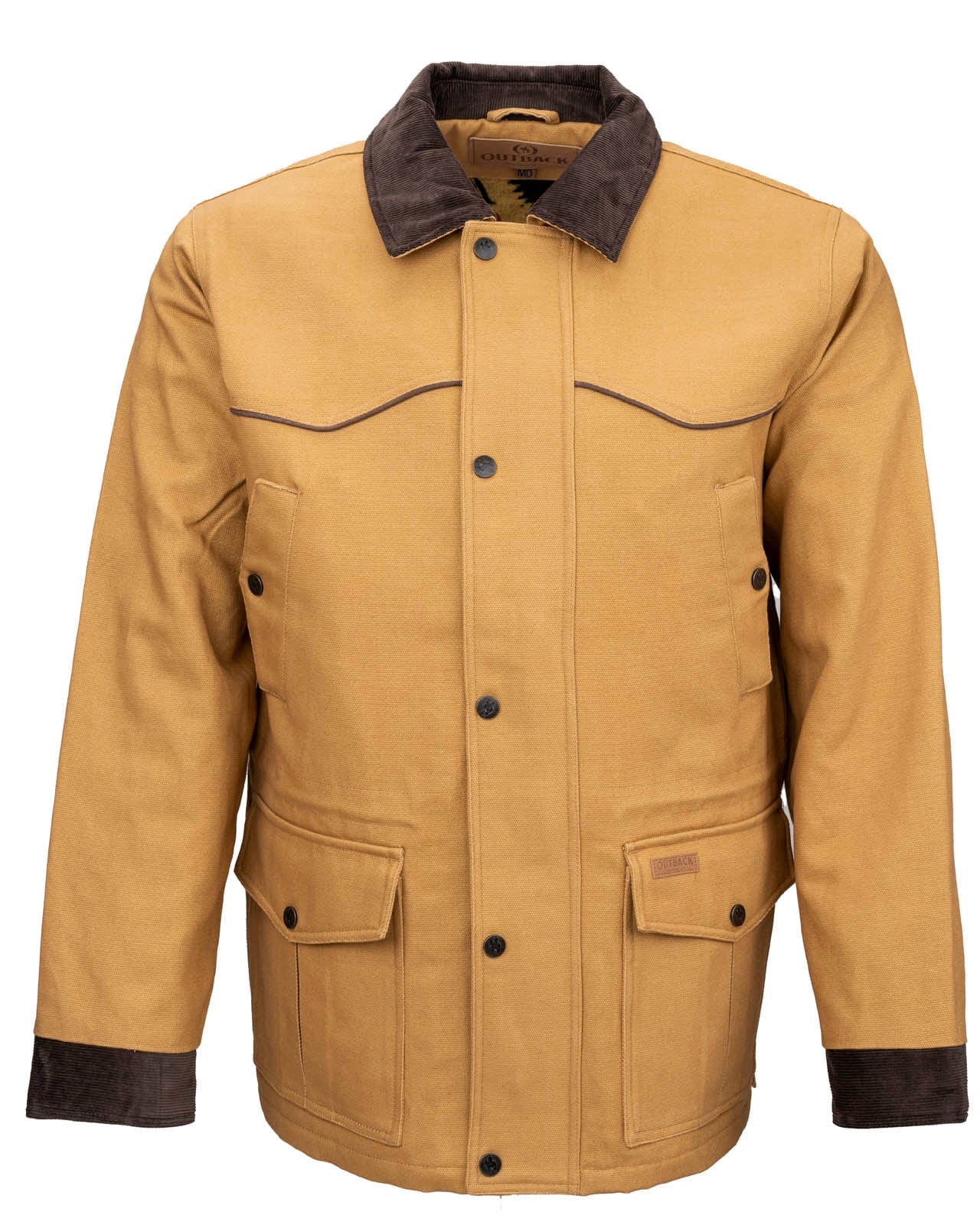 Outback Trading Company Men’s Cattleman Jacket Canvas Tan / MD 29757-CVS-MD 789043373820 Jackets