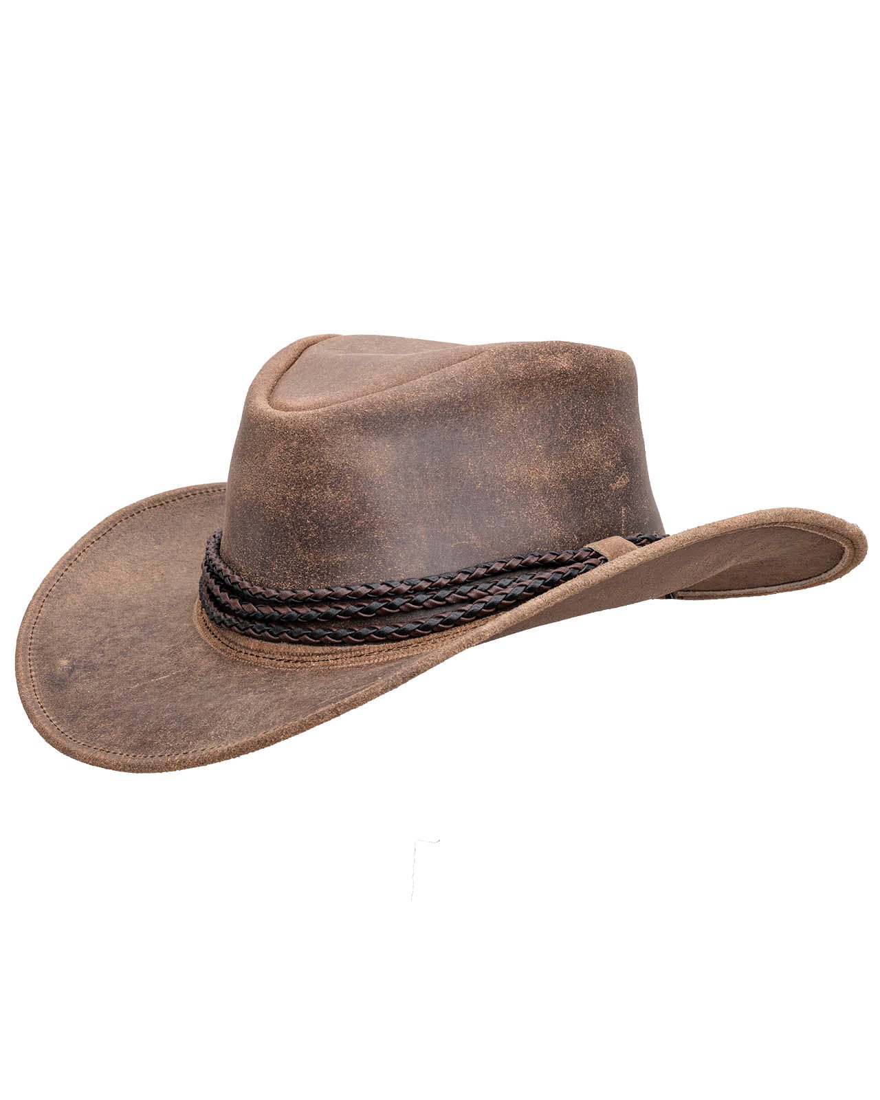 Outback Trading Company Dawson Leather Hat Smoke / SM 13014-SMK-SM 789043377286 Leather Hats