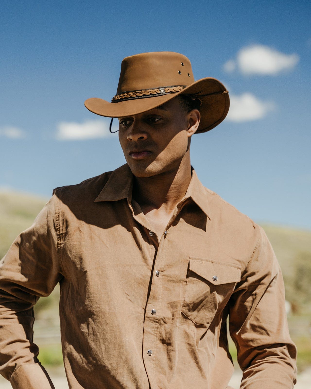 Outback Trading Company Wagga Wagga Leather Hat Leather Hats