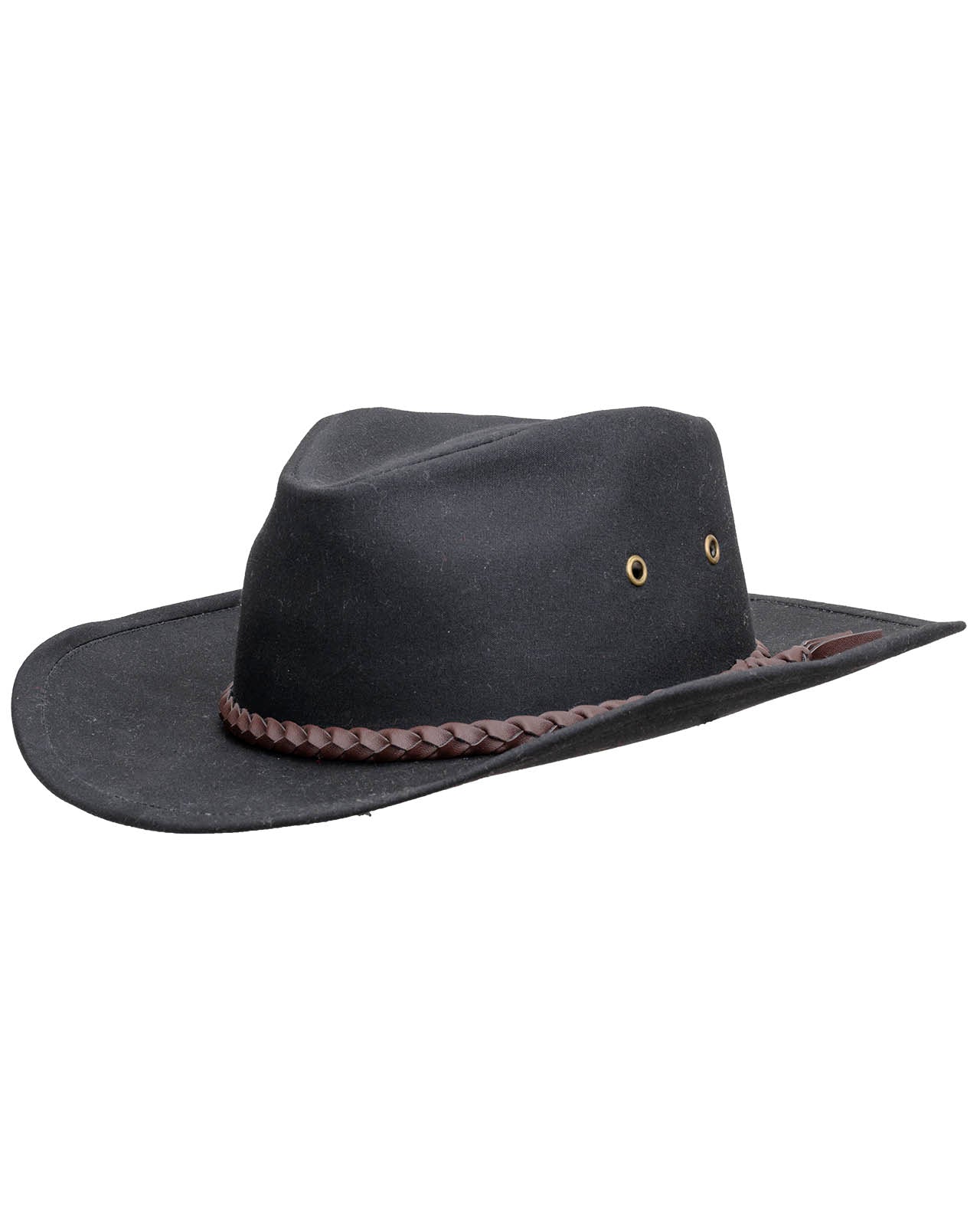 Outback Trading Company Grizzly Oilskin Hat Black / SM 1486-BLK-SM 789043015607 Oilskin Hats