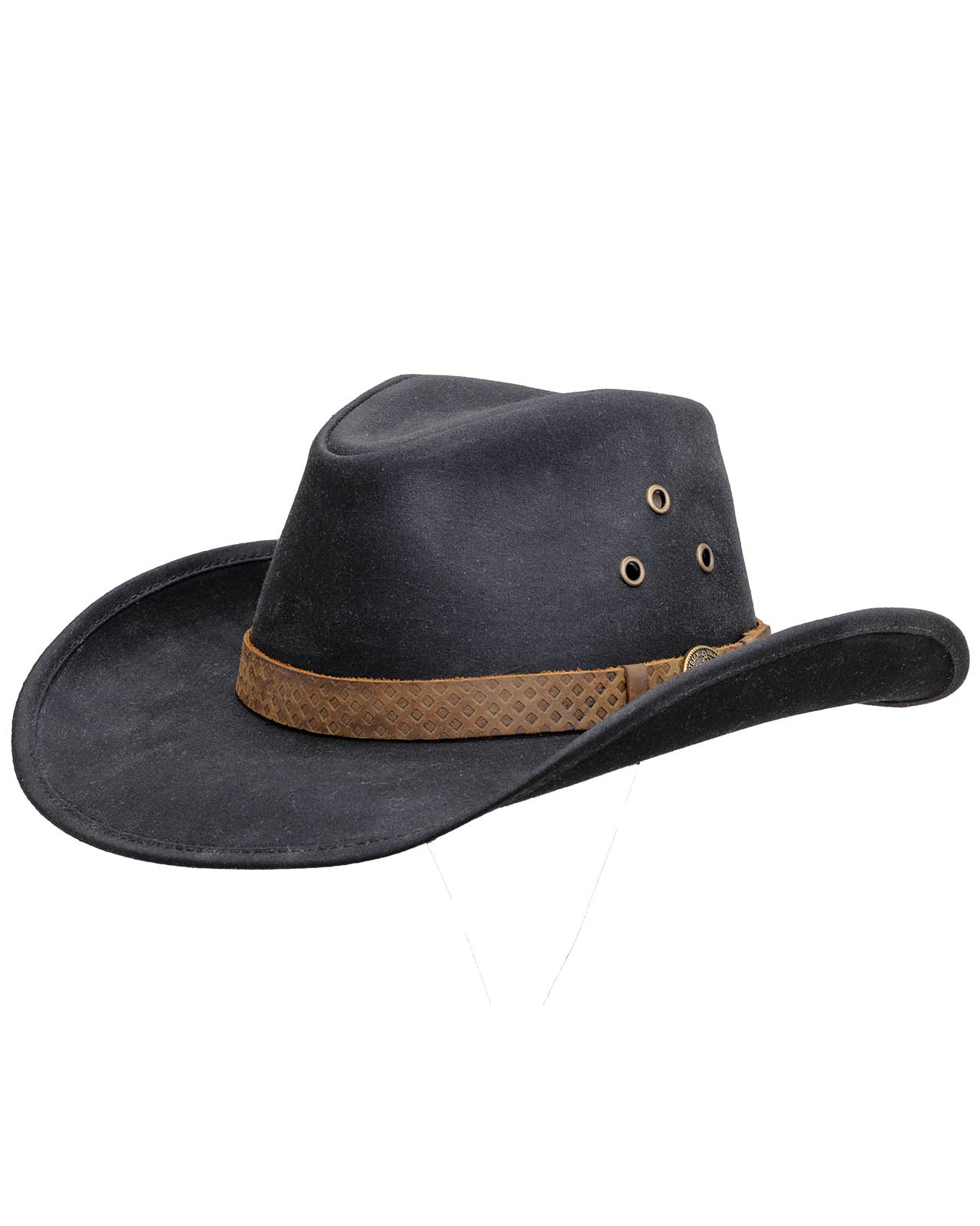 Outback Trading Company Trapper Oilskin Hat Black / SM 1481-BLK-SM 789043015232 Oilskin Hats