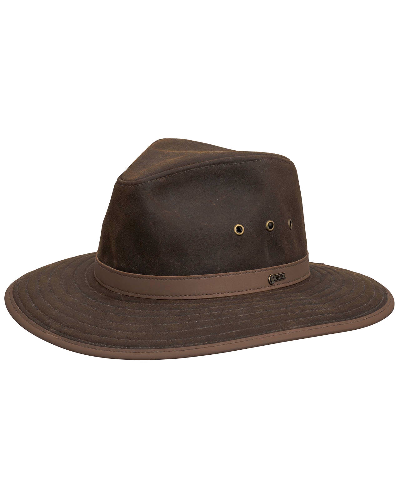 Outback Trading Company Madison River Oilskin Hat Brown / SM 1462-BRN-SM 089043191388 Oilskin Hats