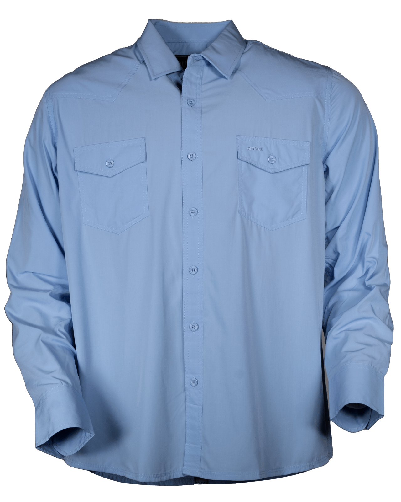 Outback Trading Company Men’s Mesa Bamboo Shirt Blue / MD 35022-BLU-MD 789043401240 Shirts