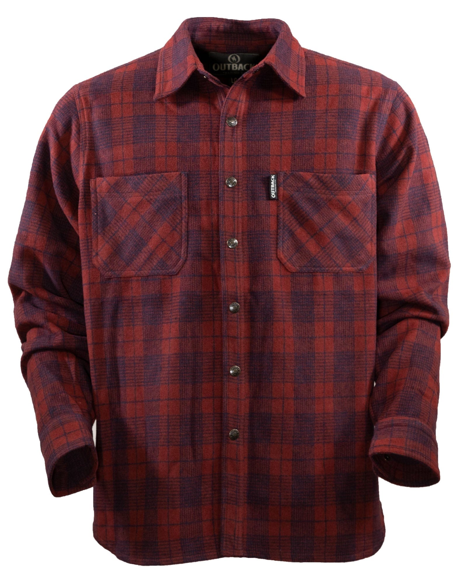 Outback Trading Company Men’s Clyde Big Shirt Red / MD 42667-RED-MD 789043408447 Shirts