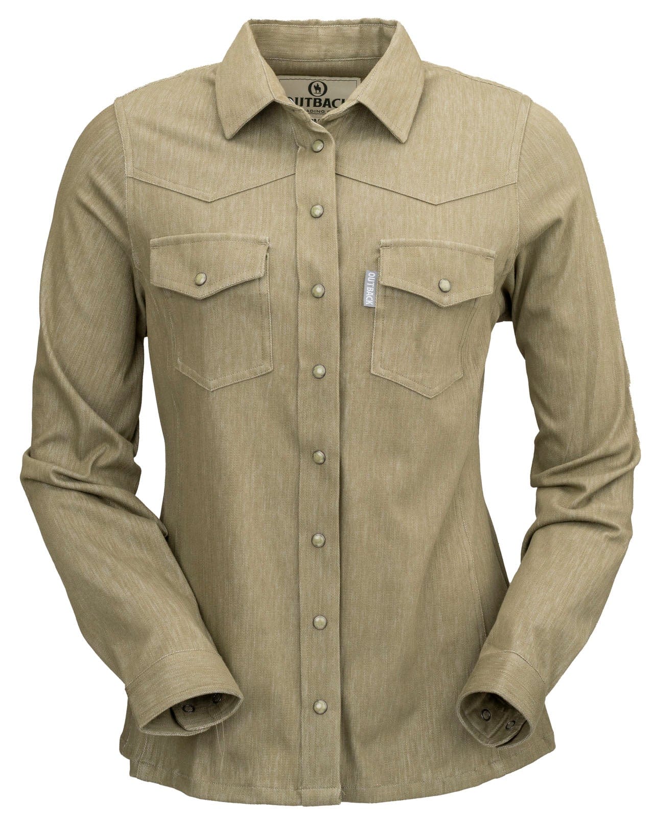 Outback Trading Company Women’s Kat Button Up Shirt Olive Green / SM 42246-OLV-SM 789043419474 Shirts & Tops