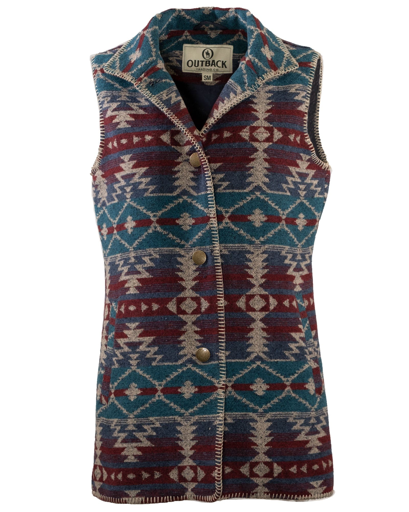 Outback Trading Company Women’s Stockard Vest Beet / SM 29655-BET-SM 789043402179 Vests