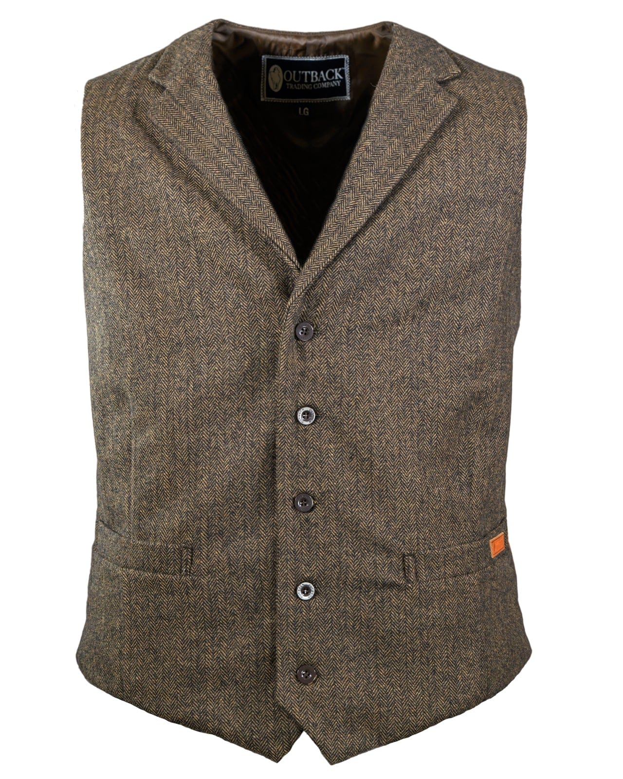 Outback Trading Company Men’s Jessie Vest Brown / MD 29785-BRN-MD 789043392982 Vests