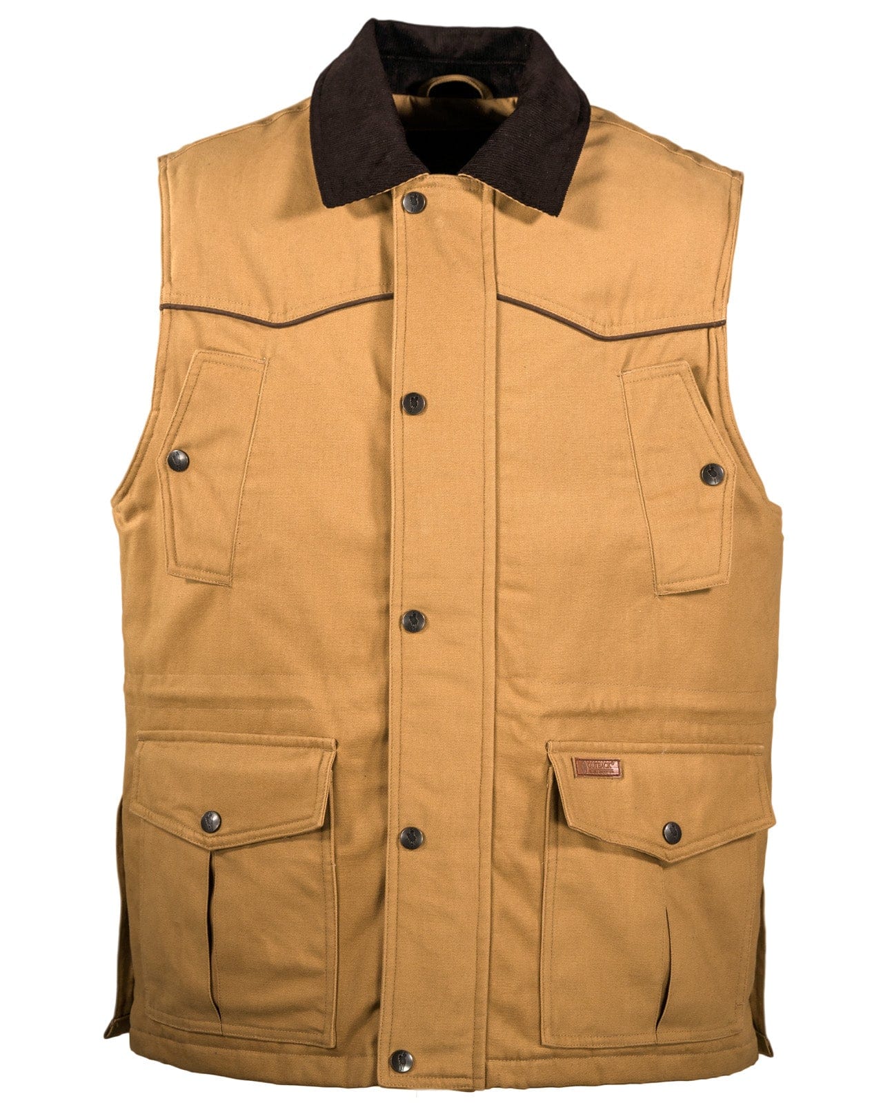 Outback Trading Company Men’s Cattleman Vest Canvas Tan / MD 29746-CVS-MD 789043373424 Vests