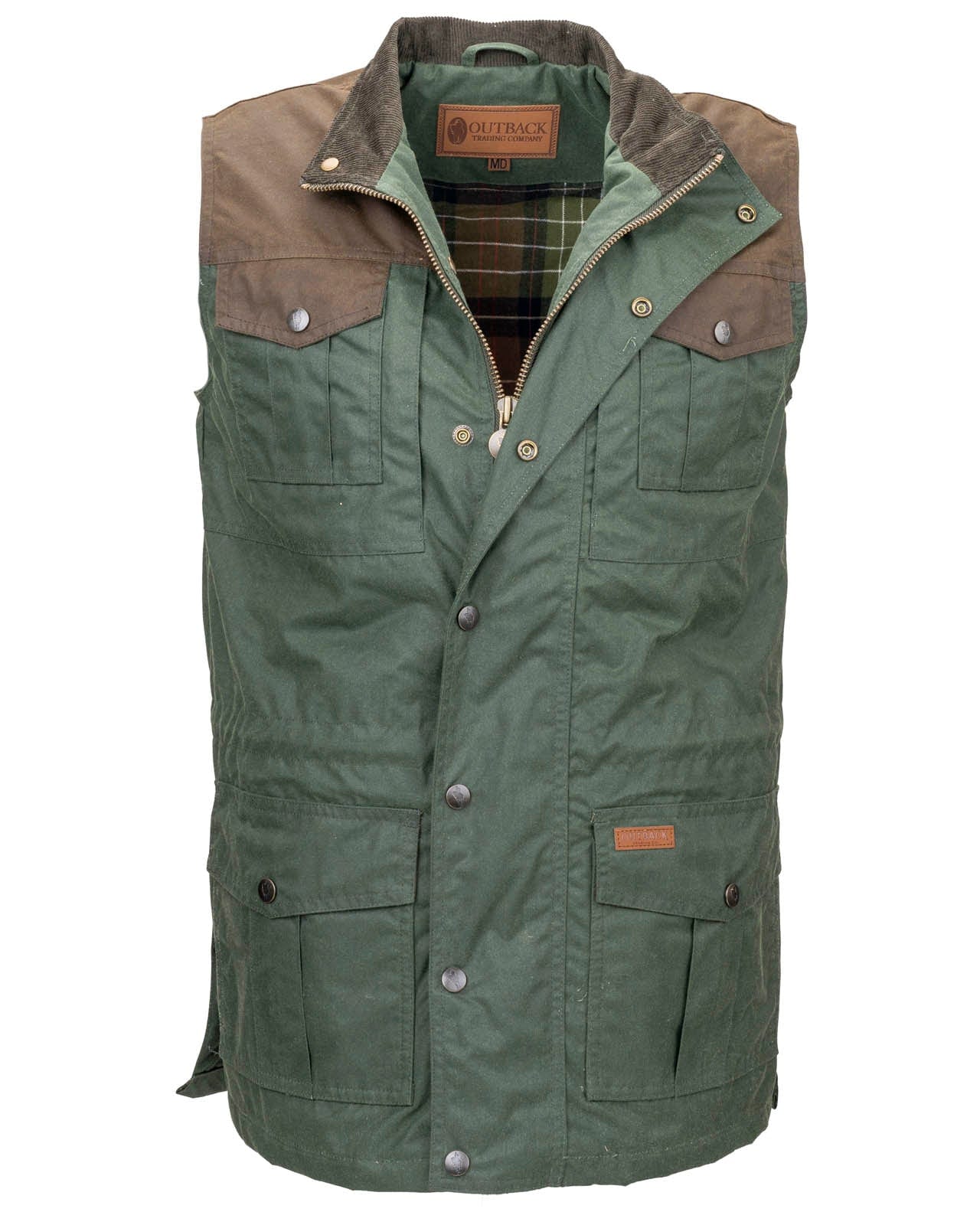 Outback Trading Company Men’s Brant Vest Dark Olive / SM 29715-DOL-SM 789043358452 Vests