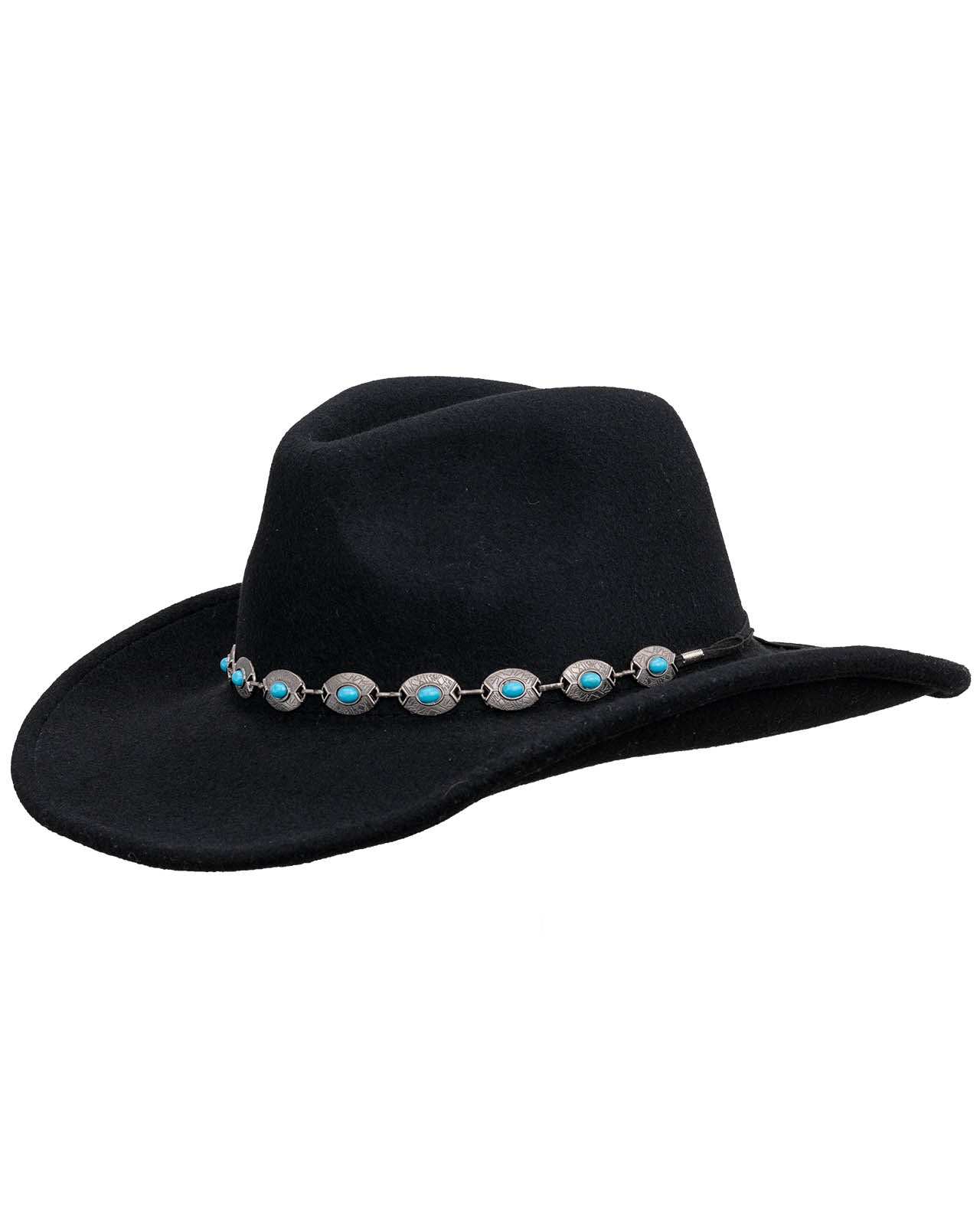 Outback Trading Company Silverton Wool Hat Black / SM 1346-BLK-SM 089043400886 Wool Felt Hats