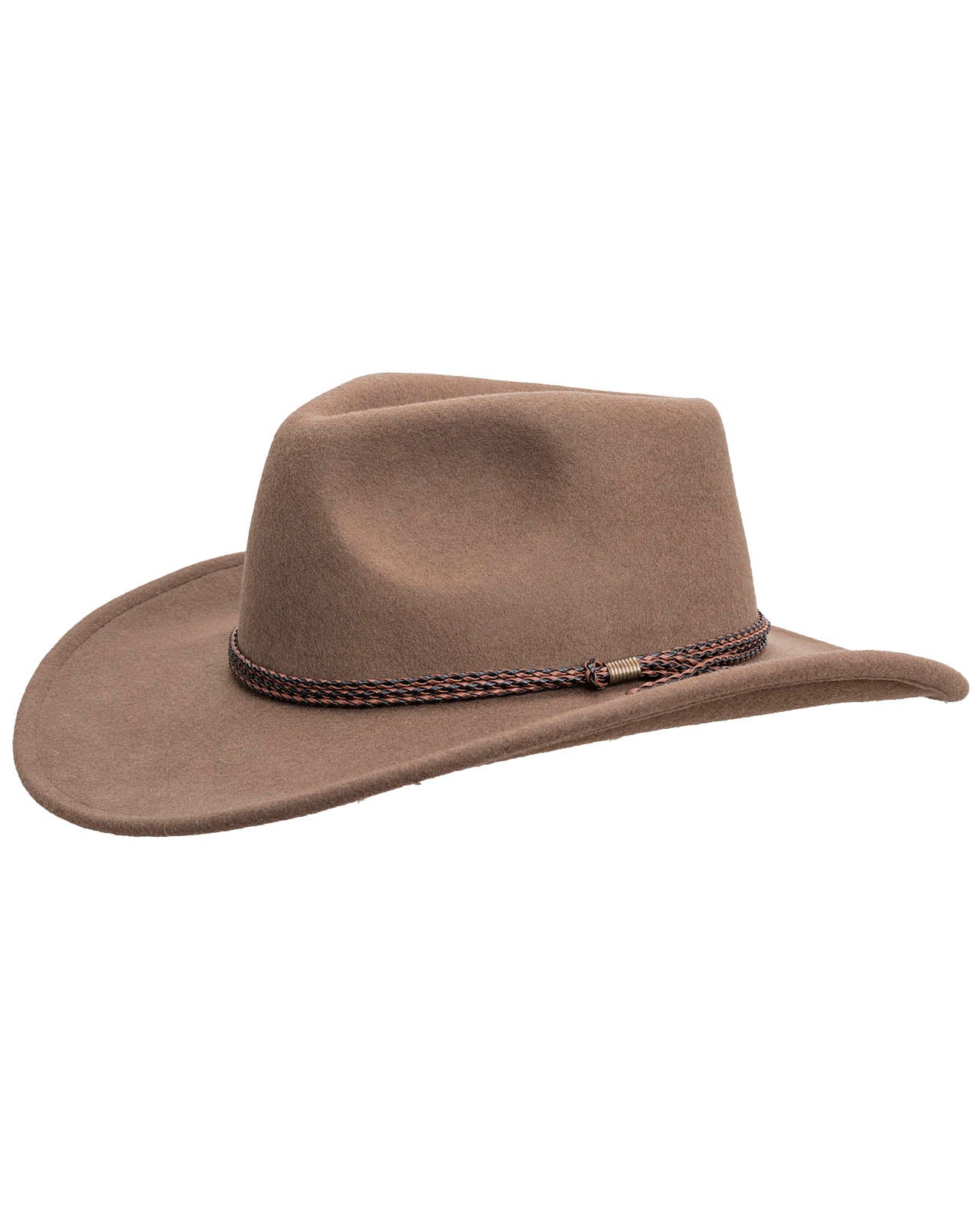 Outback Trading Company Broken Hill Wool Hat Brown / SM 1392-BRN-SM 089043134538 Wool Felt Hats