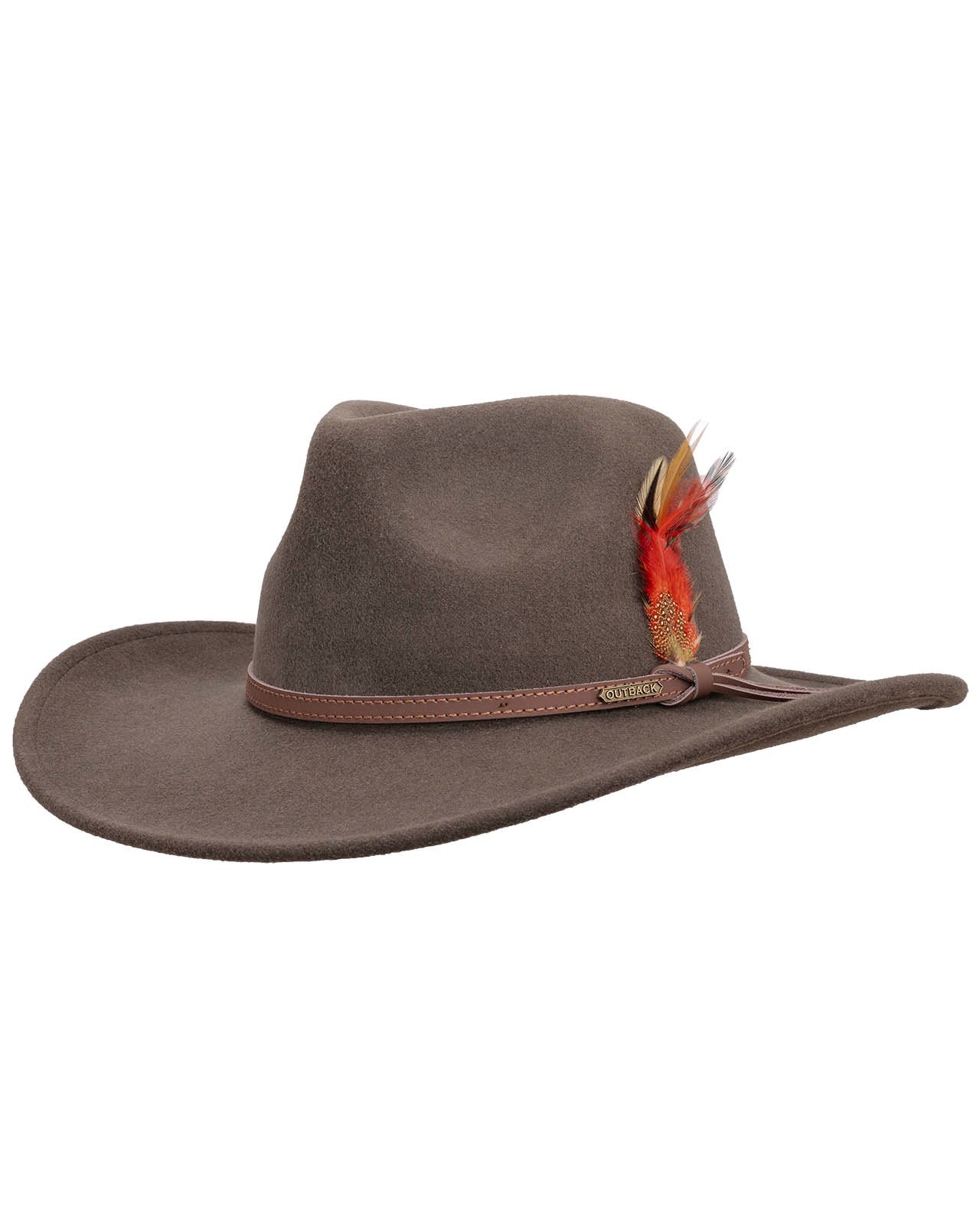 Outback Trading Company Cooper River Wool Hat Brown / SM 1391-BRN-SM 089043138055 Wool Felt Hats