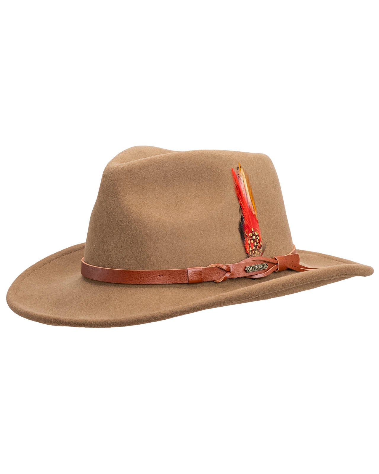 Outback Trading Company Randwick Wool Hat Brown / SM 1321-BRN-SM 789043004861 Wool Felt Hats