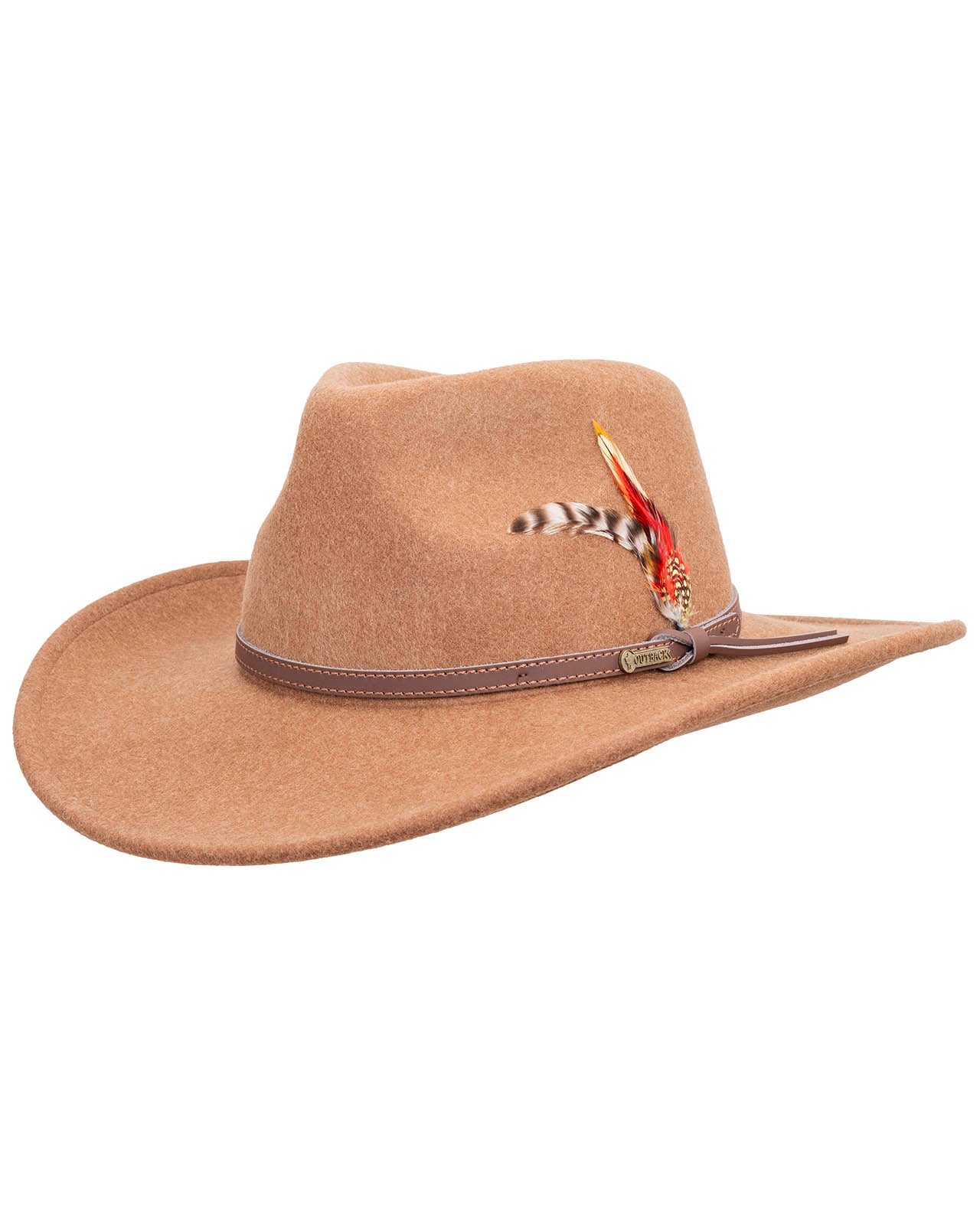 Outback Trading Company Cooper River Wool Hat Heather Cognac / SM 1391-HCG-SM 789043387759 Wool Felt Hats