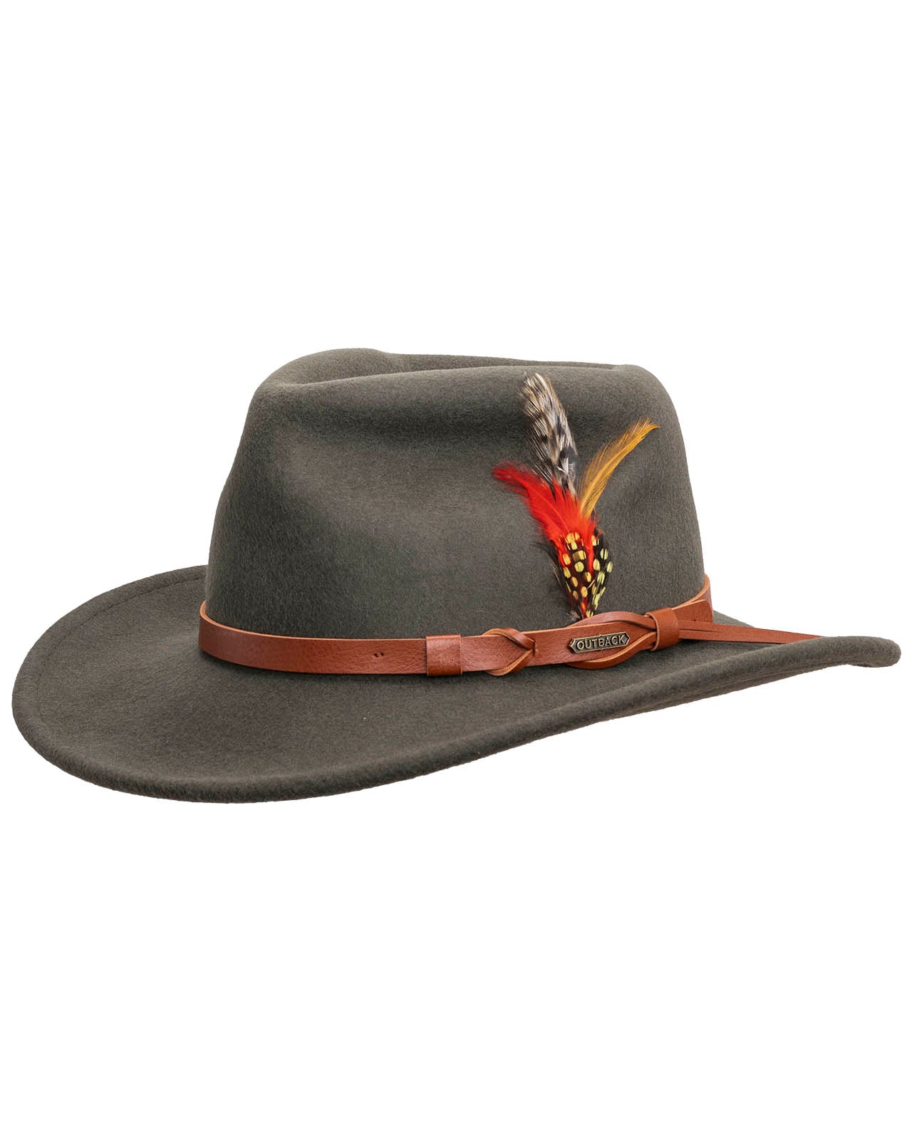 Outback Trading Company Randwick Wool Hat Moss / SM 1321-MOS-SM 789043004946 Wool Felt Hats