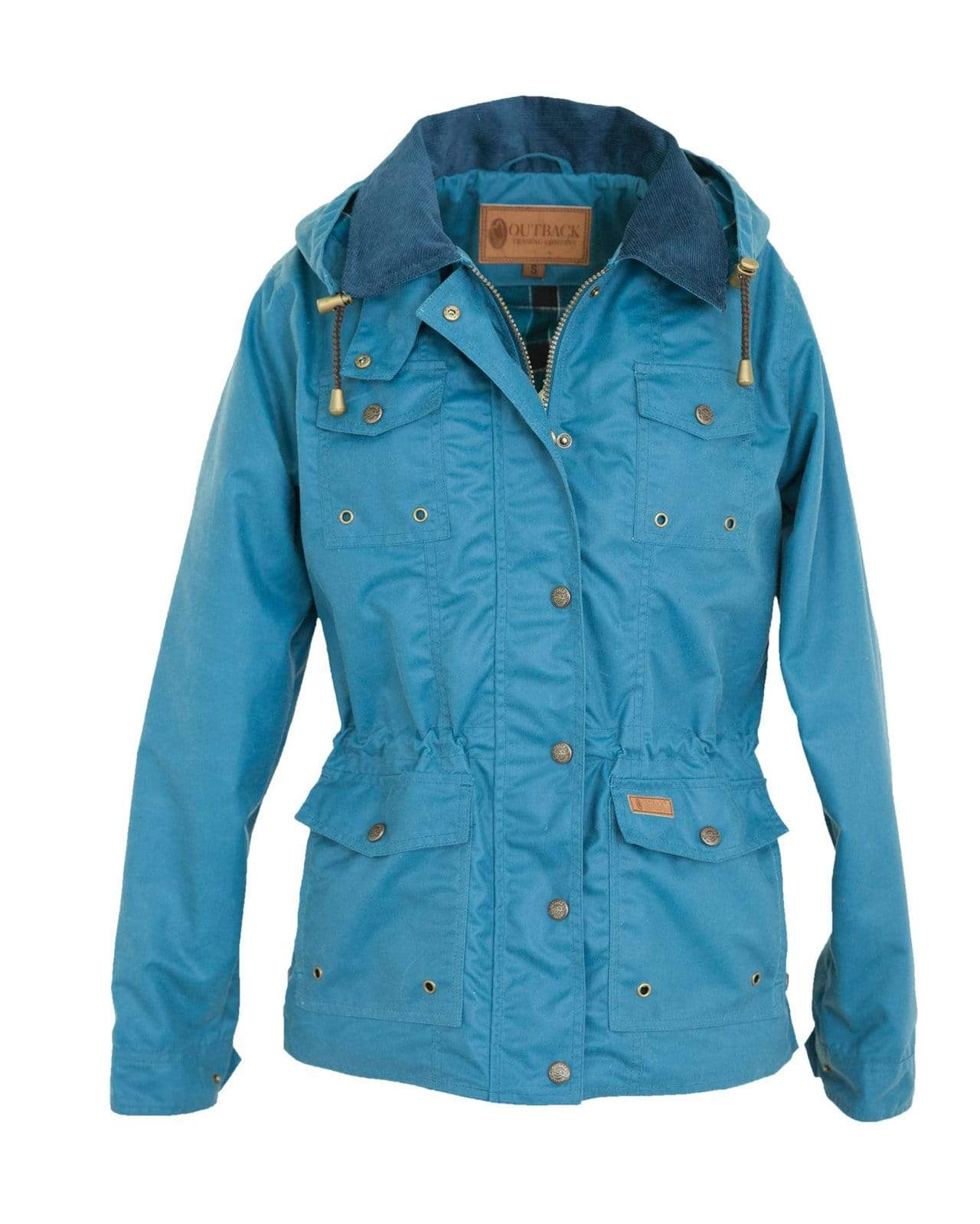 Outback Trading Company Women’s Jill-A-Roo Oilskin Jacket Teal / S 2184-TEL-SM 789043338720 Coats & Jackets