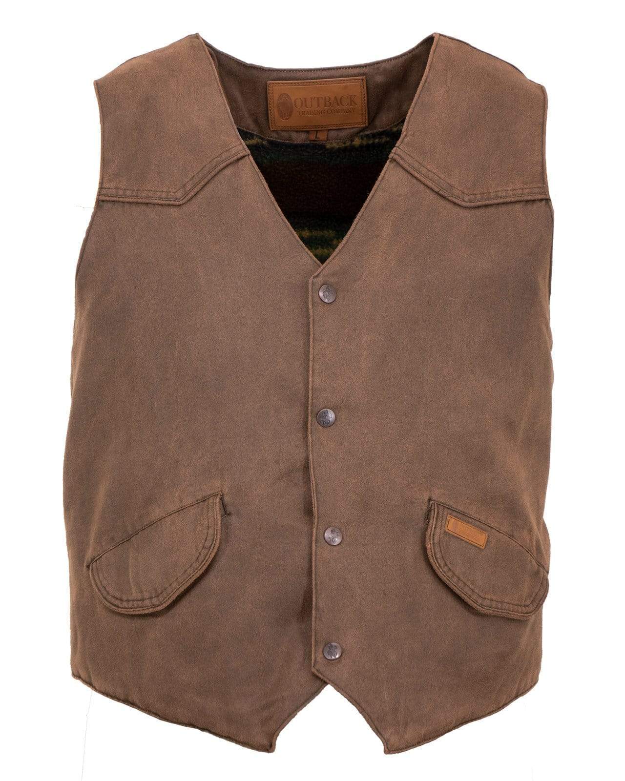 Outback Trading Company Men’s Montana Vest Brown / M 2575-BRN-MD 089043264051 Vests