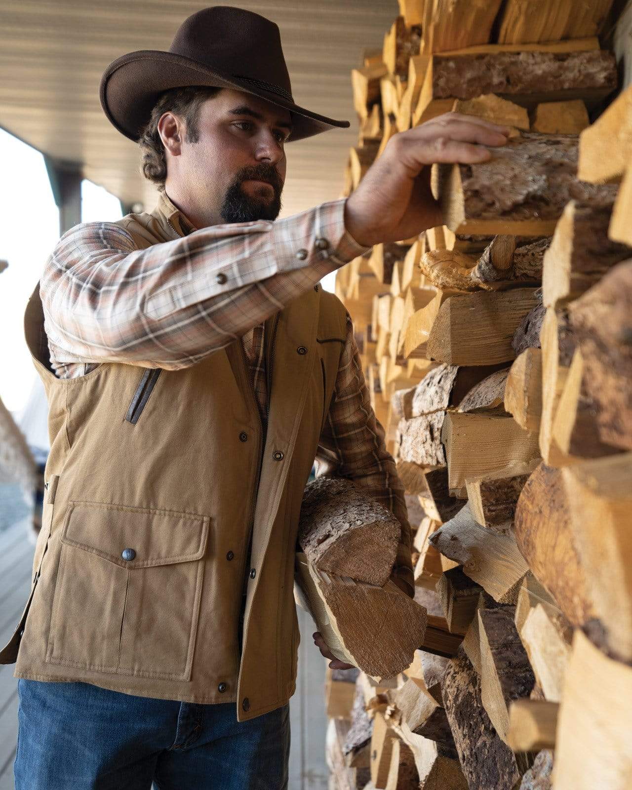 Outback Trading Company Men’s Cattleman Vest Vests