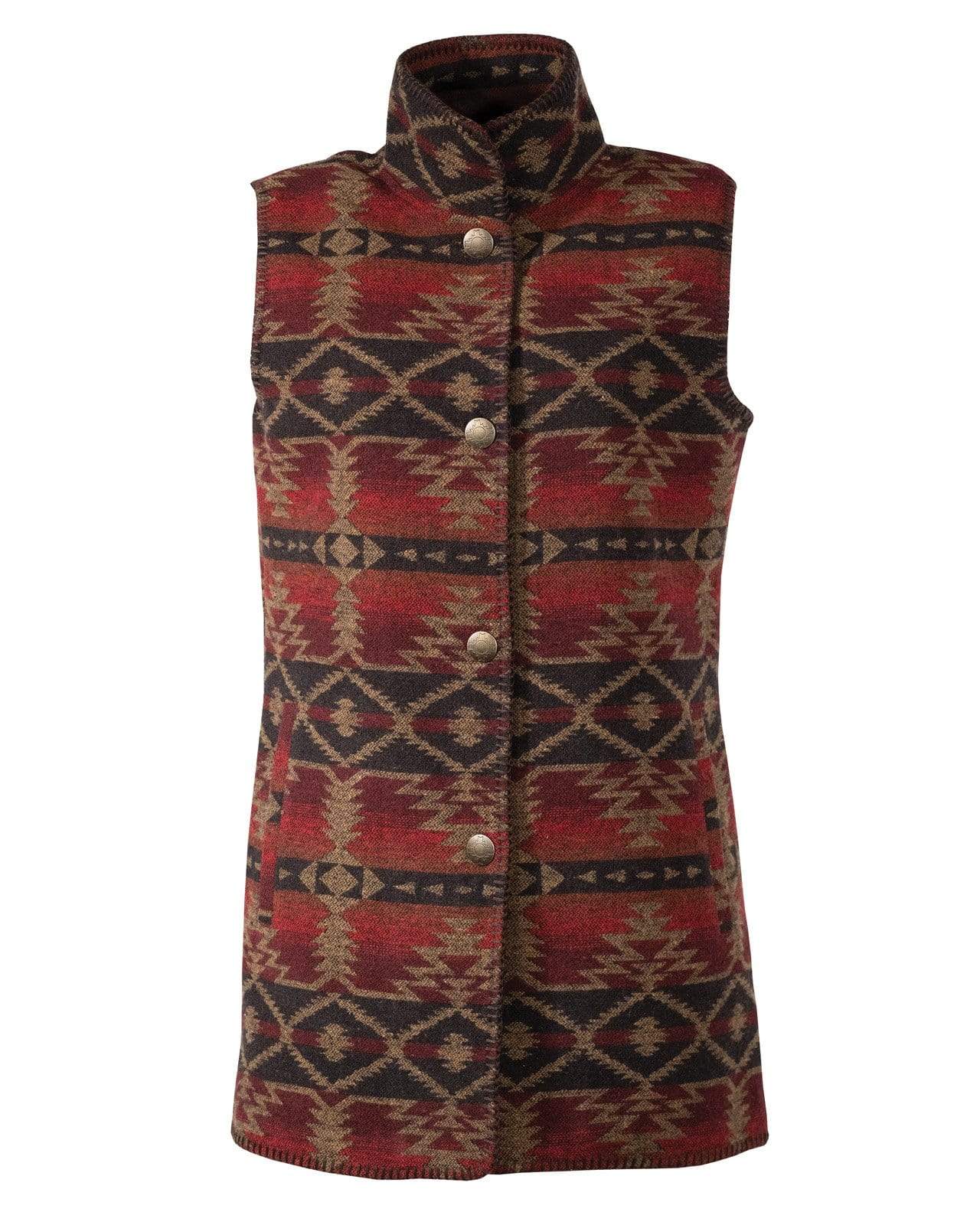 Outback Trading Company Women’s Stockard Vest Sunset Red / S 29655-SST-SM 789043372175 Vests